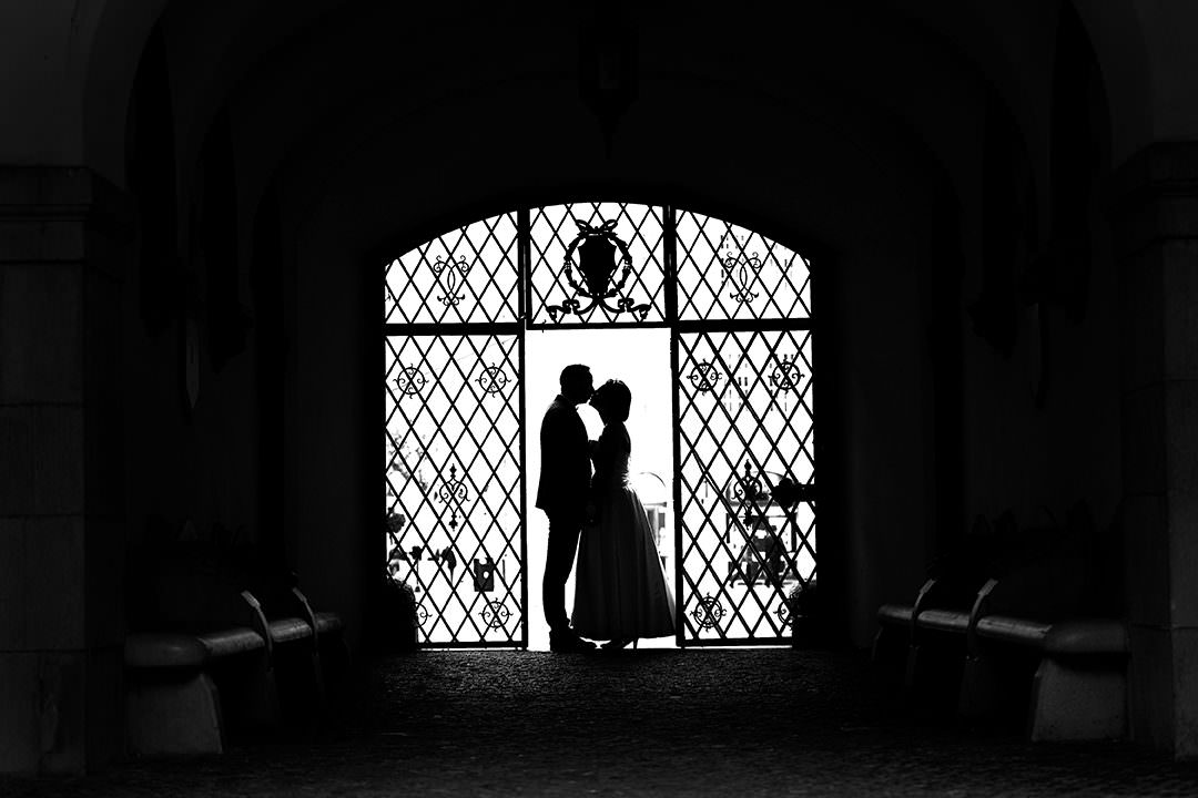 Photographie mariage noir et blanc