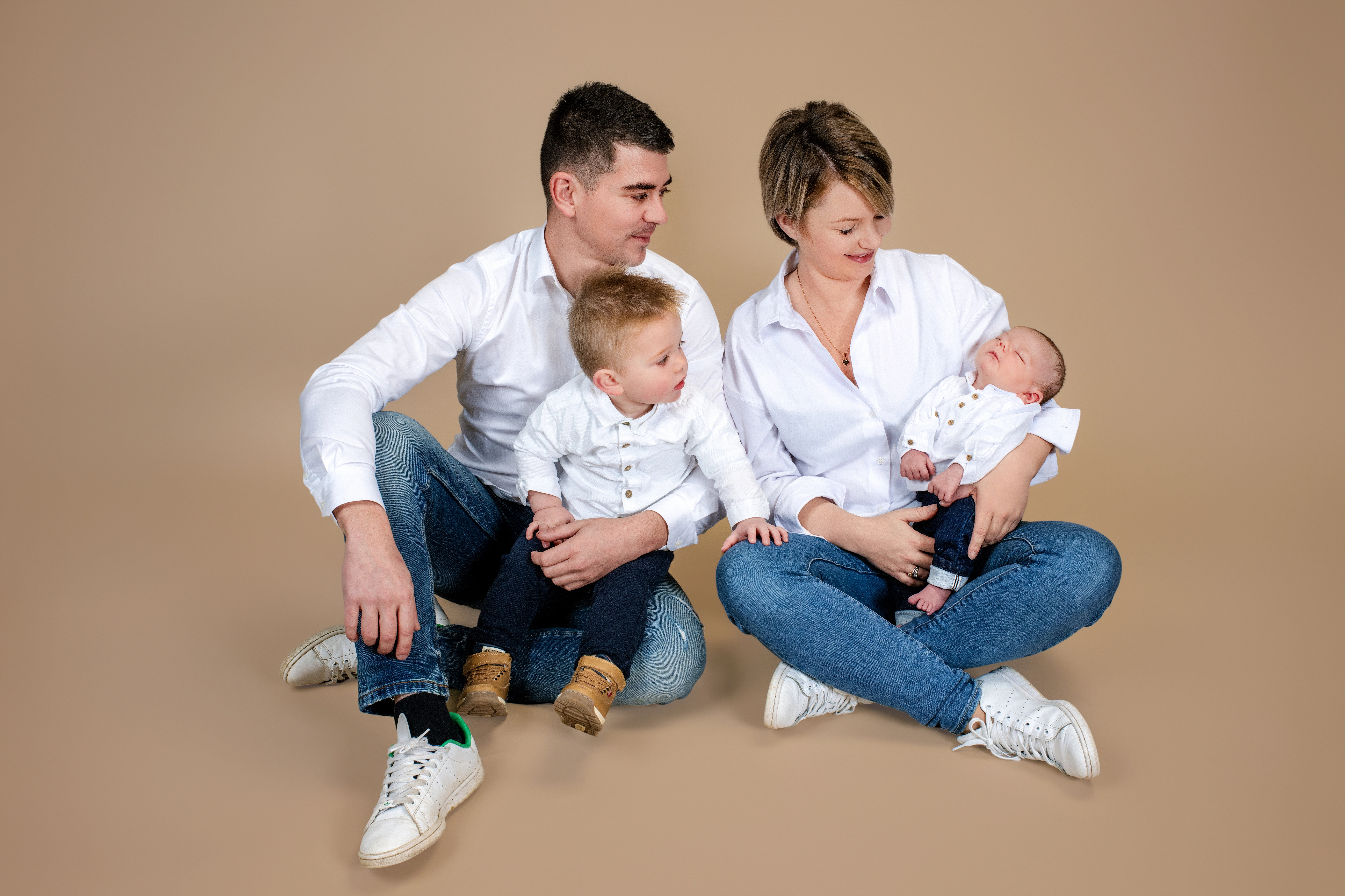 photo de naissance en studio à Châteaugiron