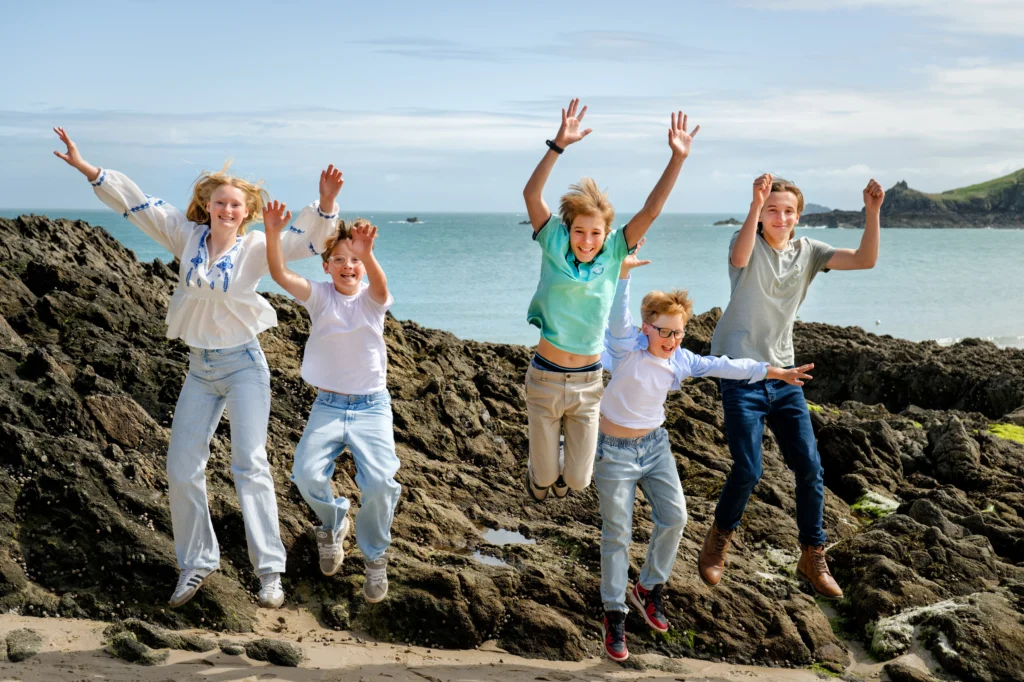 photos de famille en bord de mer à Cancale