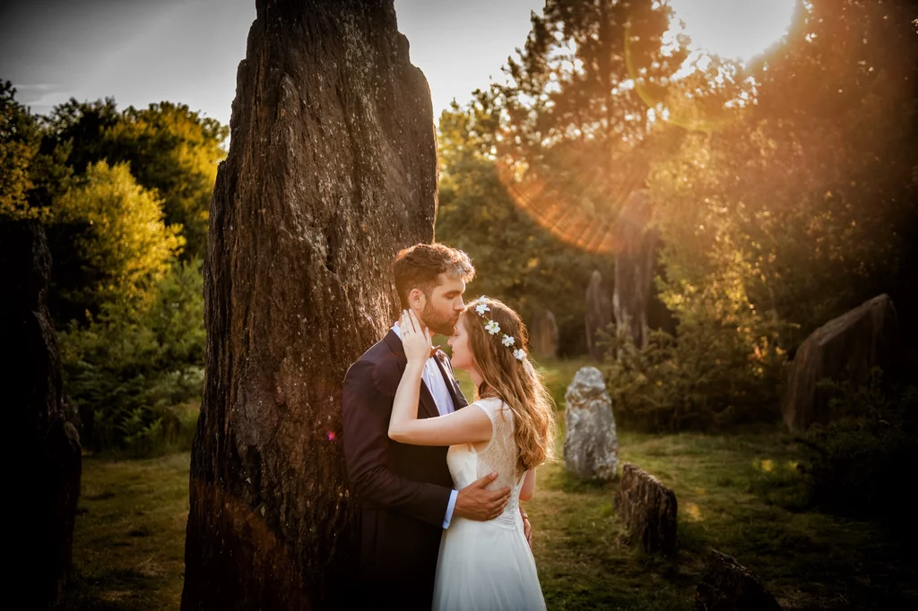 Couple de mariés, menhir