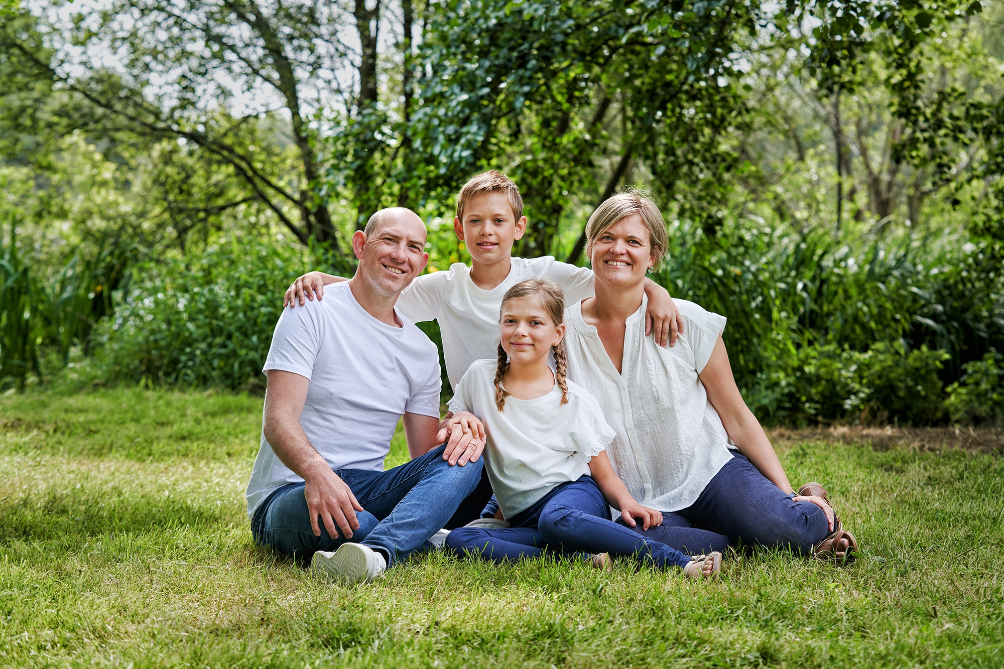 portrait de famille, naturel, à Vern sur Seiche.