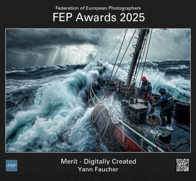 🌊 FEP Awards 2025 — Catégorie Digital Art
Le week-end dernier ont été révélés les résultats de la Photographie Européenne de l’Année, un événement majeur organisé par la Fédération Européenne des Photographes (FEP).

🎉 Fier d’avoir reçu 3 Mérit Awards dans la catégorie "Digitally Created", avec une 8e place au classement général !
Un immense honneur de figurer parmi les meilleurs créateurs visuels d’Europe dans cette discipline qui mêle imagination, technique et narration visuelle.

👏 Félicitations chaleureuses aux autres talents français représentés cette année, et un énorme merci à Antti Karppinen, véritable maître du genre, de m'avoir appris à faire des images avec L'ia.

Merci à la FEP pour cette reconnaissance et à toutes celles et ceux qui inspirent chaque jour à repousser les limites de l’image.

#FEPawards2025 #DigitalArtPhotography #YannFaucher #CreativePhotography #PhotoAwards #FédérationEuropéenneDesPhotographes #VisualStorytelling #MeritAward #AnttiKarppinen #FrenchPhotographers #ArtNumerique @faucher.fineart